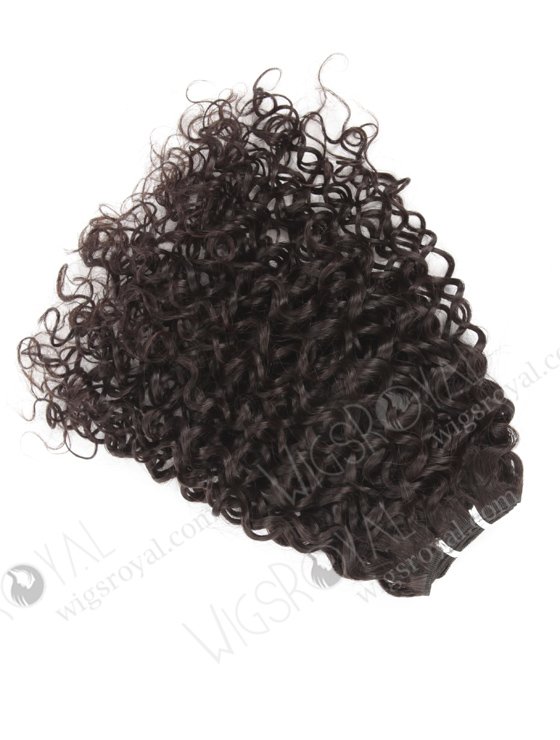 In Stock Brazilian Virgin Hair 16" 12mm Curl Natural Color Machine Weft SM-4113-10923