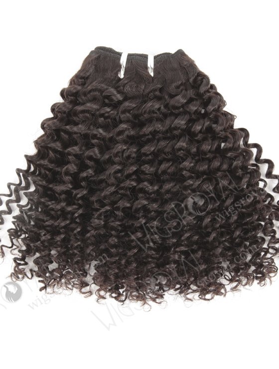 In Stock Brazilian Virgin Hair 12" Kinky Curl Natural Color Machine Weft SM-499-10830