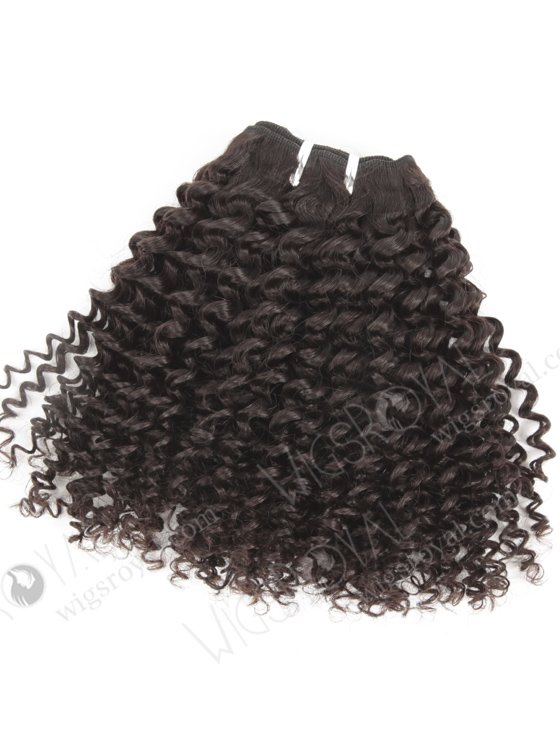 In Stock Brazilian Virgin Hair 12" Kinky Curl Natural Color Machine Weft SM-499-10831