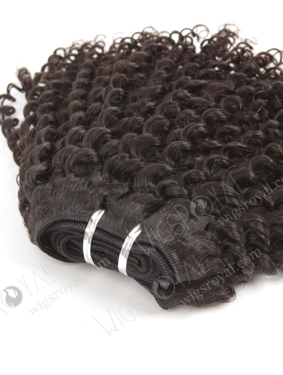 In Stock Brazilian Virgin Hair 12" Kinky Curl Natural Color Machine Weft SM-499-10832