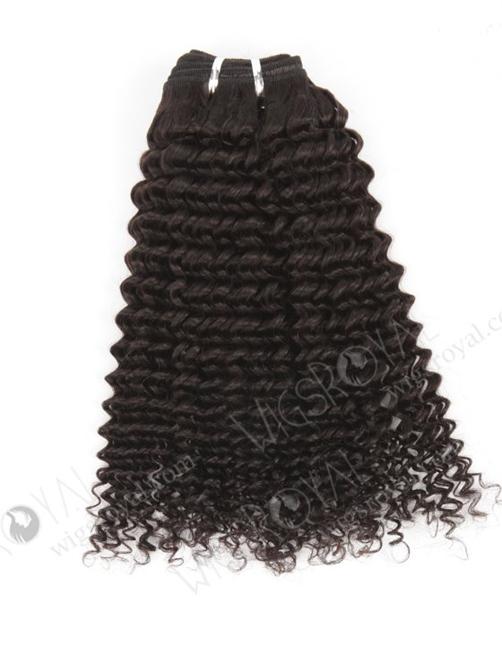In Stock Brazilian Virgin Hair 16" Kinky Curl Natural Color Machine Weft SM-4101-10842