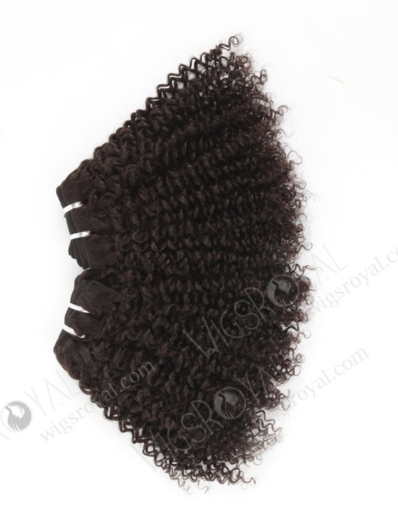 In Stock Brazilian Virgin Hair 12" 7mm Curl Natural Color Machine Weft SM-4105-10878