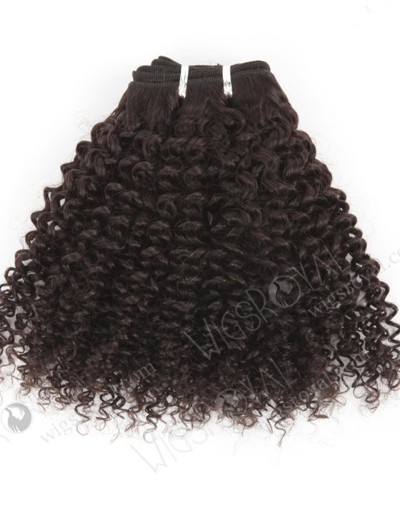 In Stock Brazilian Virgin Hair 12" 7mm Curl Natural Color Machine Weft SM-4105-10880