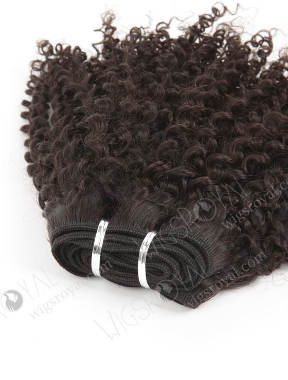 In Stock Brazilian Virgin Hair 12" 7mm Curl Natural Color Machine Weft SM-4105-10879