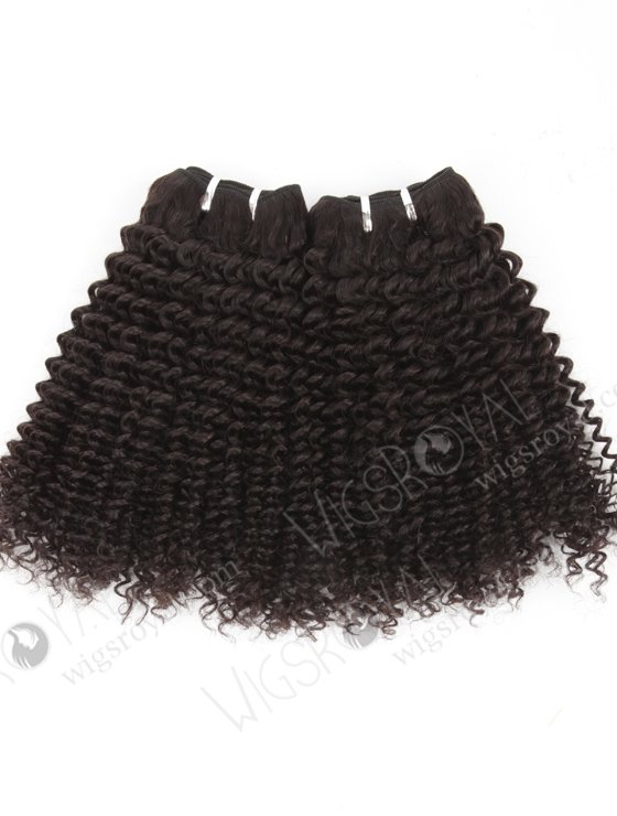 In Stock Brazilian Virgin Hair 14" Kinky Curl Natural Color Machine Weft SM-4100-10835