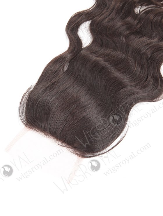 In Stock Brazilian Virgin Hair 16" Natural Wave Natural Color Silk Top Closure STC-47-10353