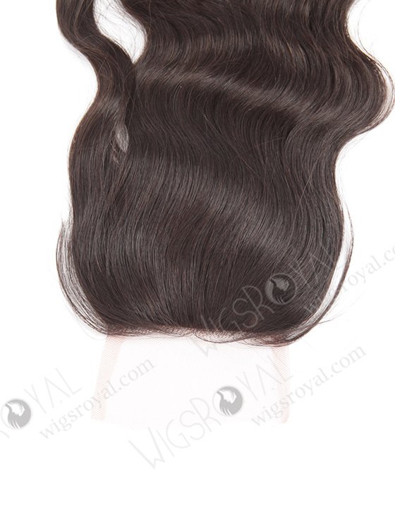 In Stock Brazilian Virgin Hair 16" Natural Wave Natural Color Silk Top Closure STC-47-10354