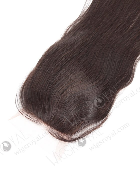 In Stock Indian Virgin Hair 16" Straight Natural Color Silk Top Closure STC-243-10295