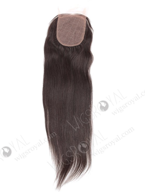 In Stock Indian Virgin Hair 16" Straight Natural Color Silk Top Closure STC-243-10296