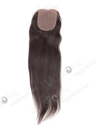 In Stock Indian Virgin Hair 16" Straight Natural Color Silk Top Closure STC-243