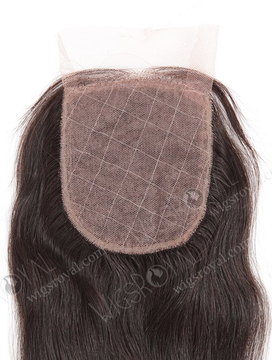 In Stock Indian Virgin Hair 16" Straight Natural Color Silk Top Closure STC-243-10298