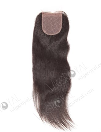In Stock Brazilian Virgin Hair 16" Straight Natural Color Silk Top Closure STC-206