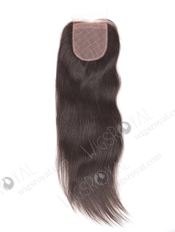 In Stock Brazilian Virgin Hair 16" Straight Natural Color Silk Top Closure STC-206-10498