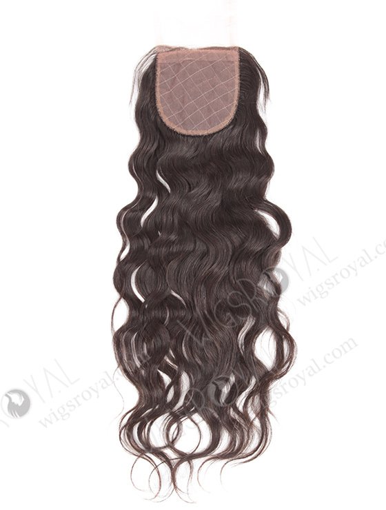 In Stock Brazilian Virgin Hair 16" Natural Straight Natural Color Silk Top Closure STC-237-10531