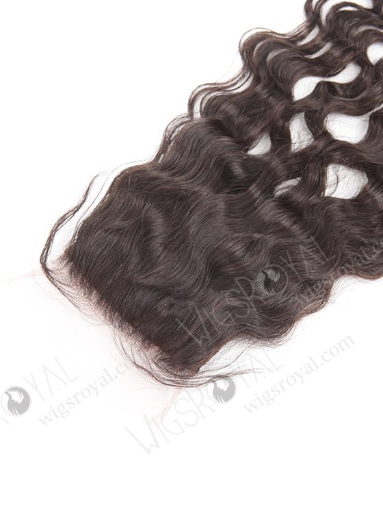 In Stock Brazilian Virgin Hair 14" Natural Curly Natural Color Silk Top Closure STC-49-10653