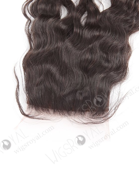 In Stock Brazilian Virgin Hair 14" Natural Curly Natural Color Silk Top Closure STC-49-10655