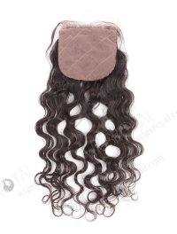 In Stock Brazilian Virgin Hair 14" Natural Curly Natural Color Silk Top Closure STC-49