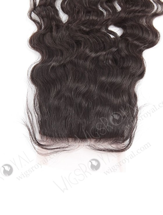 In Stock Brazilian Virgin Hair 16" Natural Curly Natural Color Silk Top Closure STC-50-11120