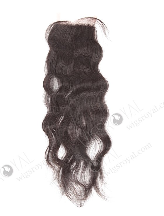 In Stock Brazilian Virgin Hair 18" Natural Wave Natural Color Silk Top Closure STC-203-10403