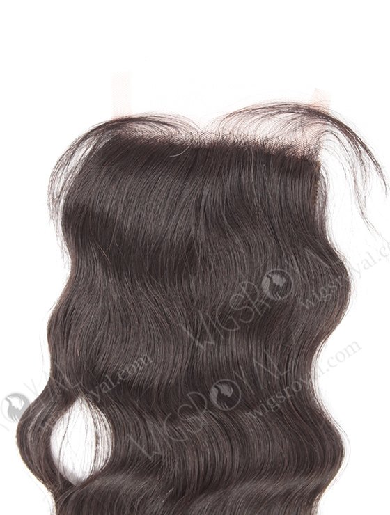 In Stock Brazilian Virgin Hair 18" Natural Wave Natural Color Silk Top Closure STC-203-10402