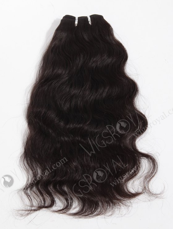 In Stock Indian Virgin Hair 16" Natural Wave Natural Color Machine Weft SM-036-10545