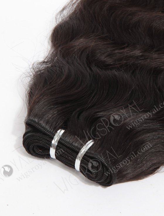 In Stock Indian Virgin Hair 16" Natural Wave Natural Color Machine Weft SM-036-10546