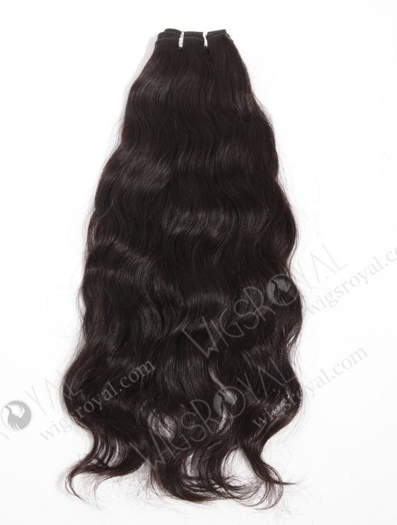 In Stock Indian Virgin Hair 18" Natural Wave Natural Color Machine Weft SM-037-10549