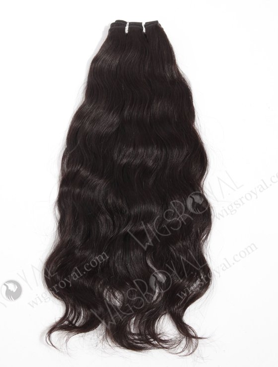 In Stock Indian Virgin Hair 18" Natural Wave Natural Color Machine Weft SM-037