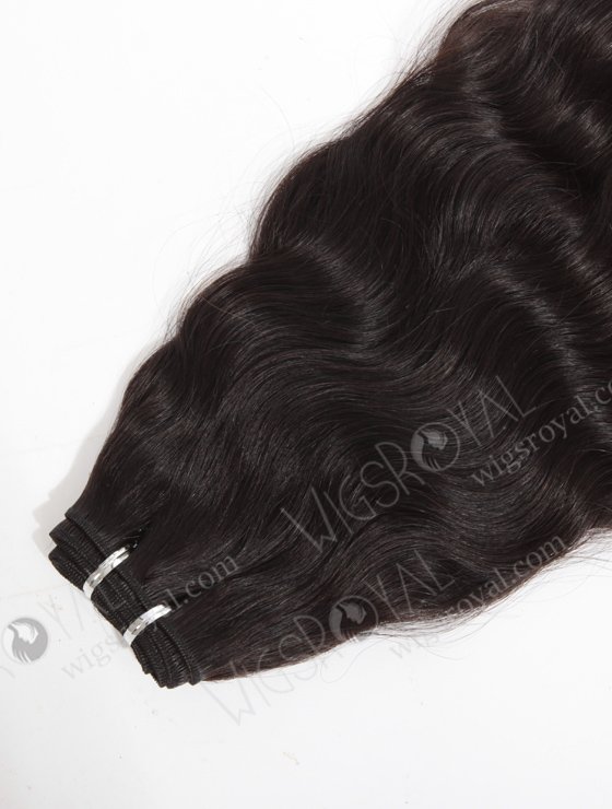 In Stock Indian Virgin Hair 18" Natural Wave Natural Color Machine Weft SM-037-10550
