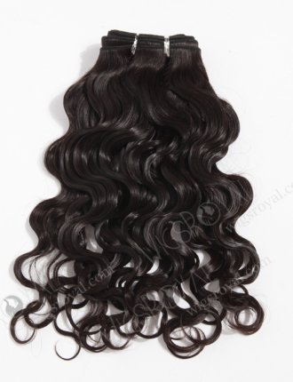 In Stock Indian Virgin Hair 14" Very Wavy 25mm Natural Color Machine Weft SM-209