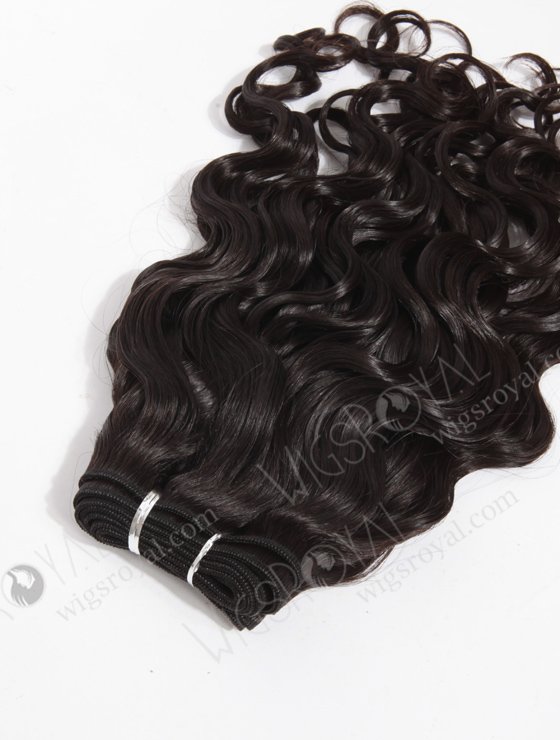 In Stock Indian Virgin Hair 14" Very Wavy 25mm Natural Color Machine Weft SM-209-10580