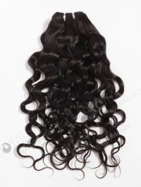 In Stock Indian Virgin Hair 16" Very Wavy 25mm Natural Color Machine Weft SM-208