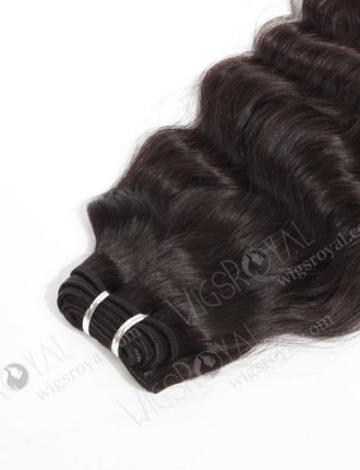 In Stock Indian Virgin Hair 20" Natural Wave Natural Color Machine Weft SM-039
