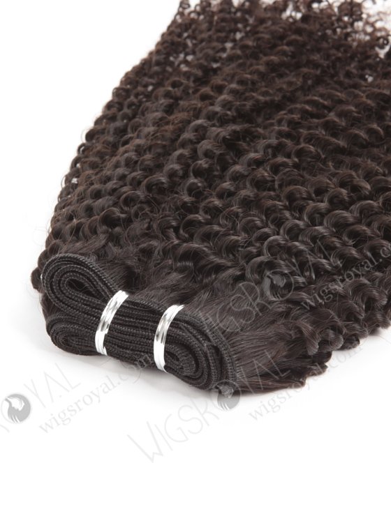 In Stock Brazilian Virgin Hair 18" Afro Curl 4mm Natural Color Machine Weft SM-490-10779