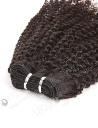 In Stock Brazilian Virgin Hair 18" Afro Curl 4mm Natural Color Machine Weft SM-490