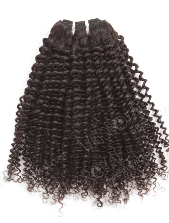 In Stock Brazilian Virgin Hair 16" Afro Curl 4mm Natural Color Machine Weft SM-489-10771