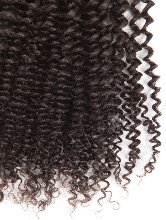 In Stock Brazilian Virgin Hair 16" Afro Curl 4mm Natural Color Machine Weft SM-489-10774
