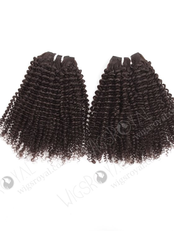 In Stock Brazilian Virgin Hair 16" Afro Curl 4mm Natural Color Machine Weft SM-489-10772