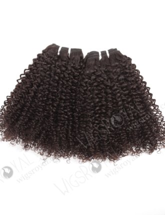 In Stock Brazilian Virgin Hair 16" Jeri Curl Natural Color Machine Weft SM-495