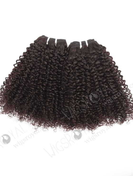 In Stock Brazilian Virgin Hair 16" Jeri Curl Natural Color Machine Weft SM-495-10809