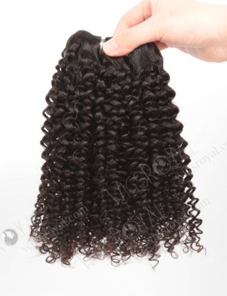 In Stock Brazilian Virgin Hair 14" Jeri Curl Natural Color Machine Weft SM-494