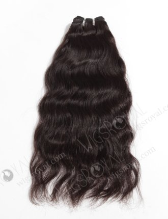 In Stock Brazilian Virgin Hair 16" Natural Wave Natural Color Machine Weft SM-052