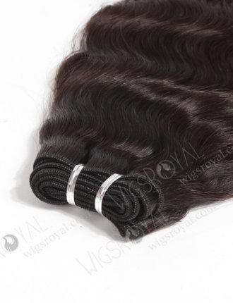 In Stock Brazilian Virgin Hair 16" Natural Wave Natural Color Machine Weft SM-052
