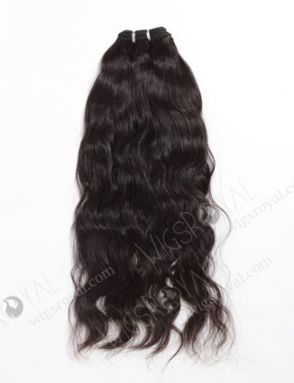 In Stock Brazilian Virgin Hair 18" Natural Wave Natural Color Machine Weft SM-053