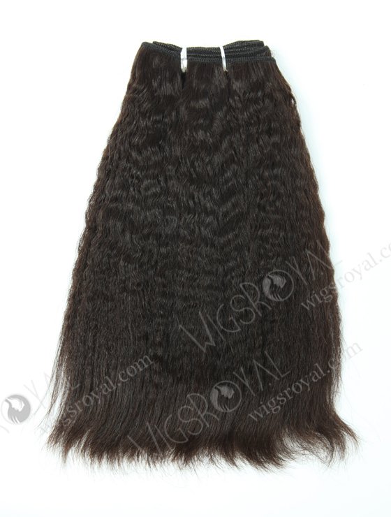 In Stock Indian Virgin Hair 10" Kinky Straight Natural Color Machine Weft SM-222-10622