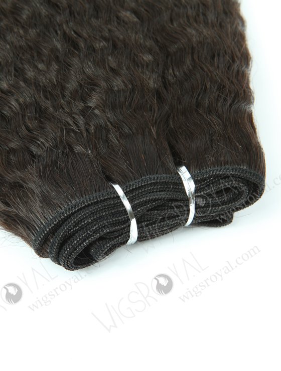In Stock Indian Virgin Hair 10" Kinky Straight Natural Color Machine Weft SM-222-10623
