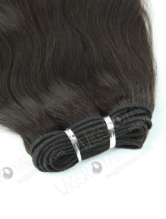 In Stock Indian Remy Hair 16" Natural Straight Natural Color Machine Weft SM-178-10454