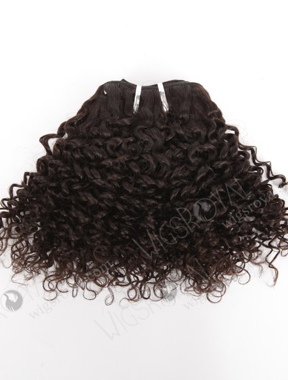 In Stock Brazilian Virgin Hair 10" 7mm Curl Natural Color Machine Weft SM-4104-10872