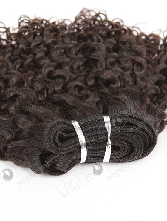 In Stock Brazilian Virgin Hair 10" 7mm Curl Natural Color Machine Weft SM-4104-10873