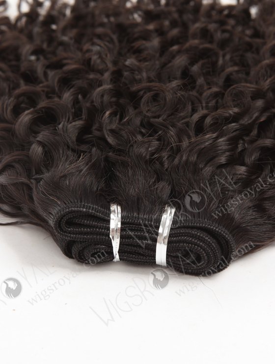 In Stock Brazilian Virgin Hair 16" Coarse Curly Natural Color Machine Weft SM-4135-10681